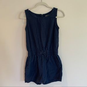 Vince sleeveless romper (girls xl, color navy blue)